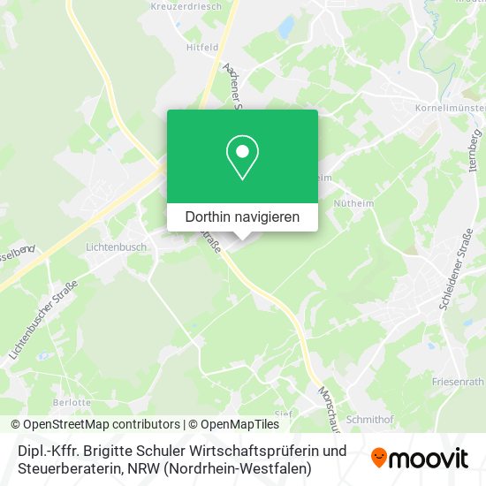 Dipl.-Kffr. Brigitte Schuler Wirtschaftsprüferin und Steuerberaterin Karte