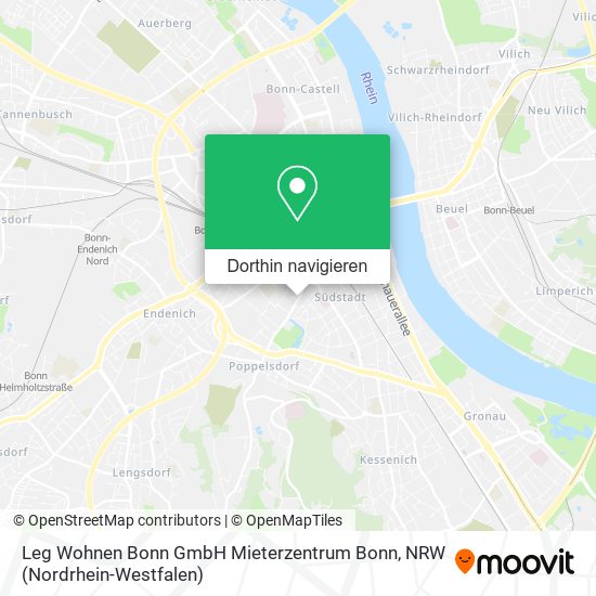 Leg Wohnen Bonn GmbH Mieterzentrum Bonn Karte