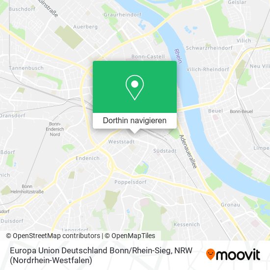 Europa Union Deutschland Bonn / Rhein-Sieg Karte