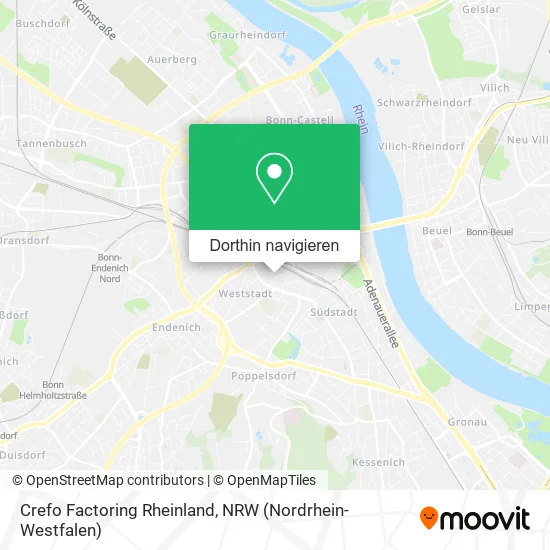 Crefo Factoring Rheinland Karte