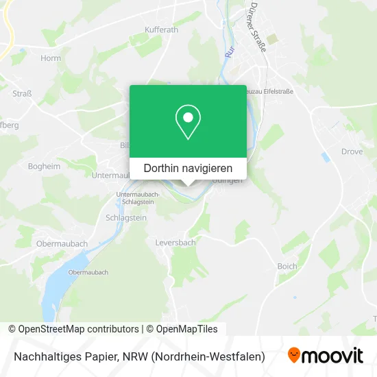 Nachhaltiges Papier Karte