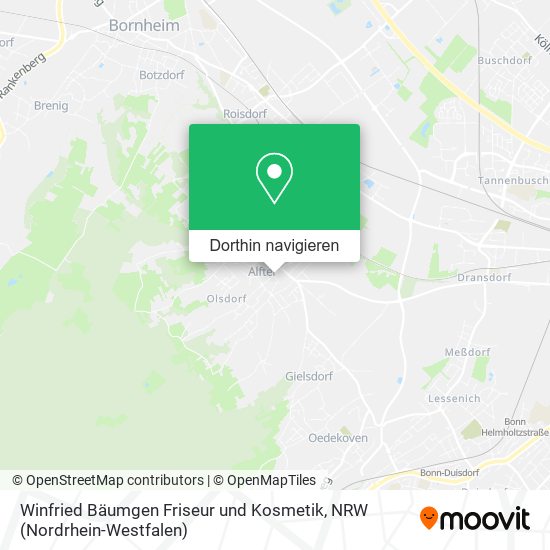 Winfried Bäumgen Friseur und Kosmetik Karte