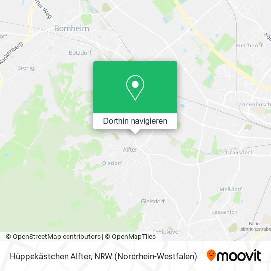 Hüppekästchen Alfter Karte
