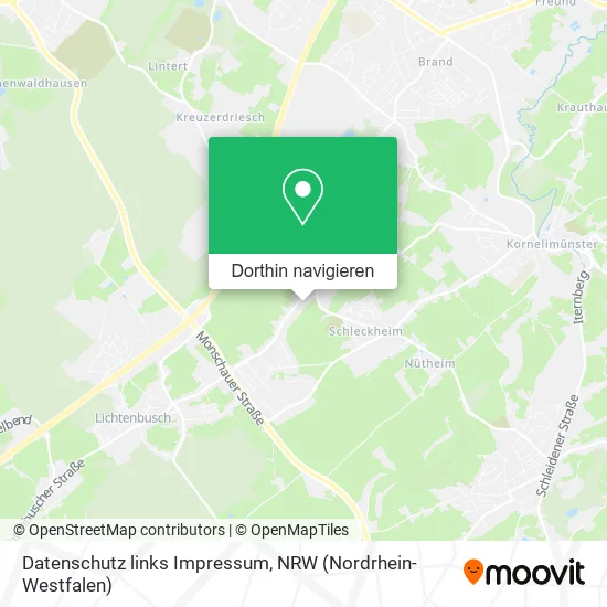 Datenschutz links Impressum Karte