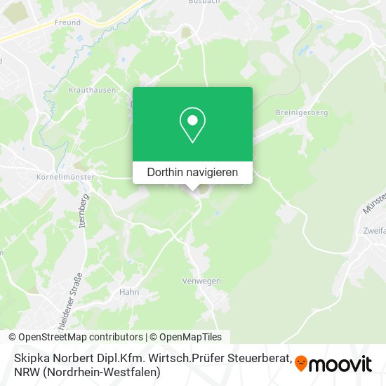 Skipka Norbert Dipl.Kfm. Wirtsch.Prüfer Steuerberat Karte