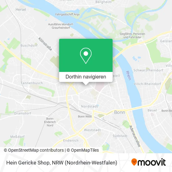 Hein Gericke Shop Karte