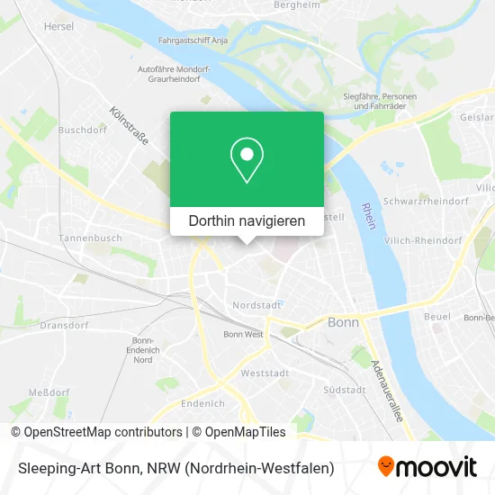 Sleeping-Art Bonn Karte