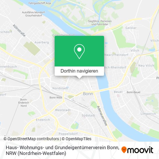 Haus- Wohnungs- und Grundeigentümerverein Bonn Karte