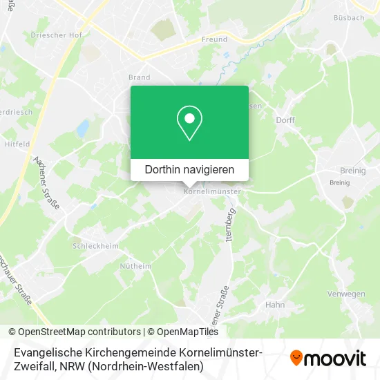 Evangelische Kirchengemeinde Kornelimünster-Zweifall Karte