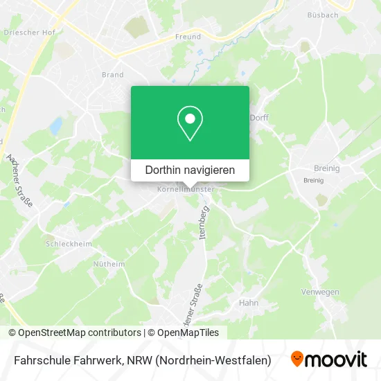 Fahrschule Fahrwerk Karte