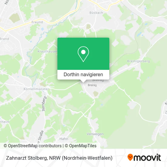 Zahnarzt Stolberg Karte