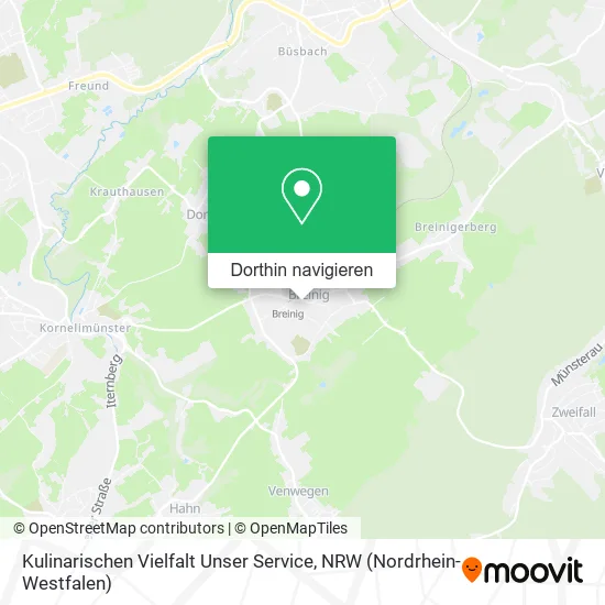 Kulinarischen Vielfalt Unser Service Karte
