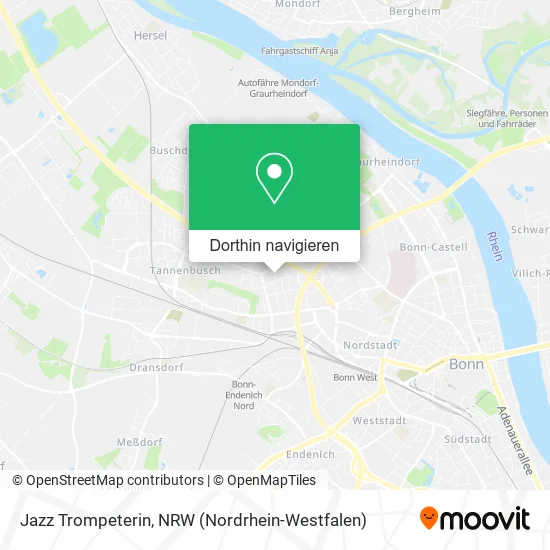 Jazz Trompeterin Karte