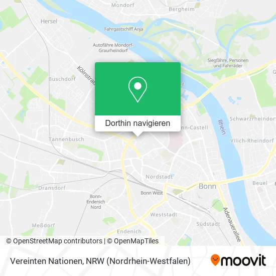 Vereinten Nationen Karte