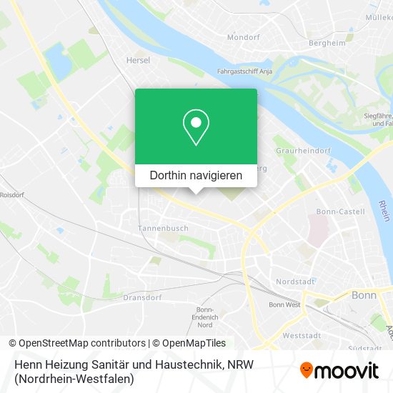 Henn Heizung Sanitär und Haustechnik Karte