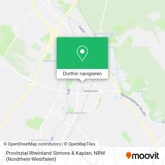 Provinzial Rheinland Simons & Kaplan Karte