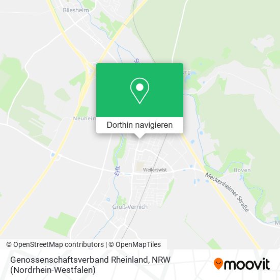 Genossenschaftsverband Rheinland Karte