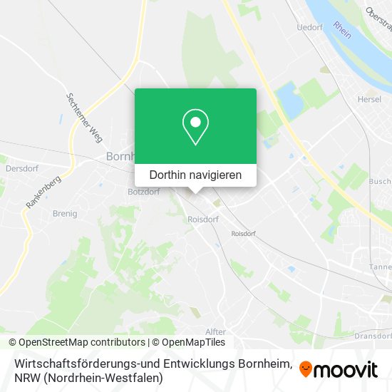 Wirtschaftsförderungs-und Entwicklungs Bornheim Karte
