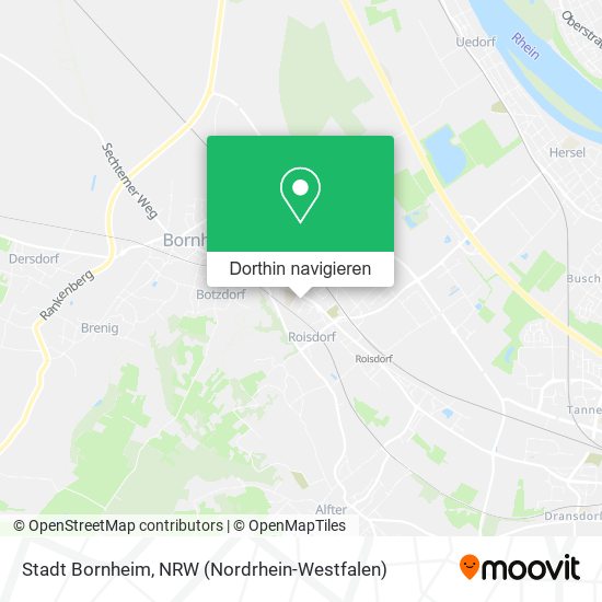 Stadt Bornheim Karte