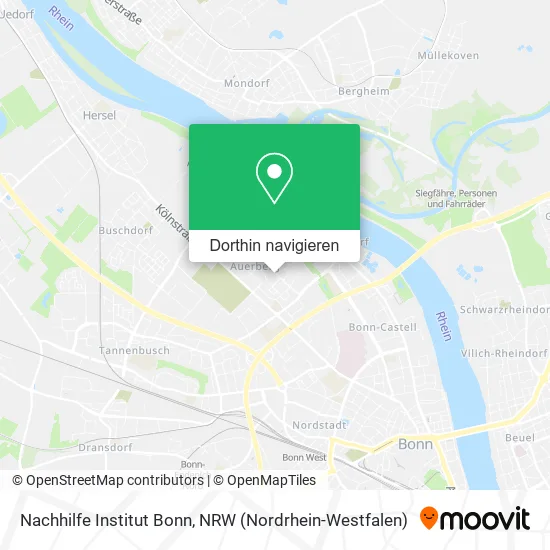 Nachhilfe Institut Bonn Karte