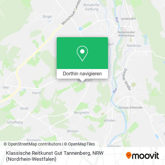 Klassische Reitkunst Gut Tannenberg Karte