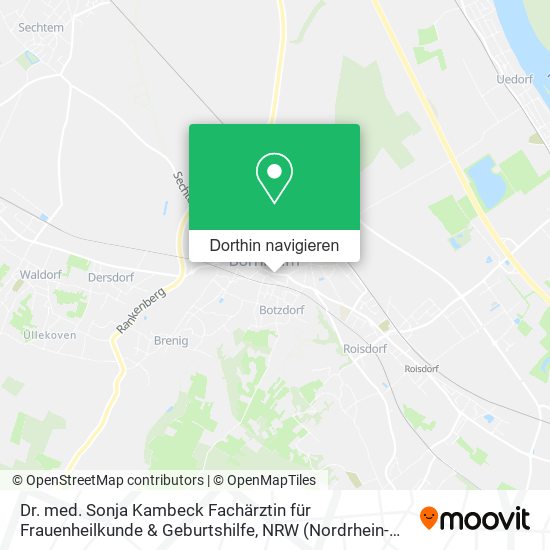 Dr. med. Sonja Kambeck Fachärztin für Frauenheilkunde & Geburtshilfe Karte