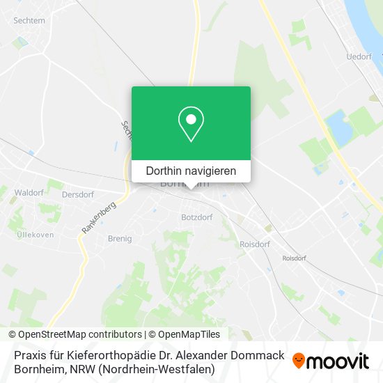 Praxis für Kieferorthopädie Dr. Alexander Dommack Bornheim Karte
