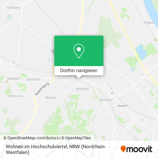 Wohnen im Hochschulviertel Karte