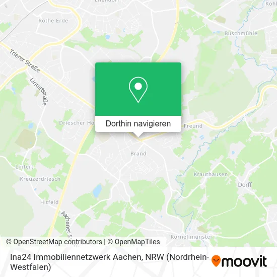 Ina24 Immobiliennetzwerk Aachen Karte
