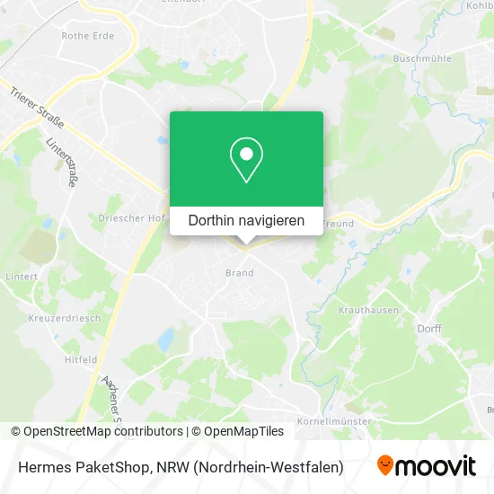 Hermes PaketShop Karte