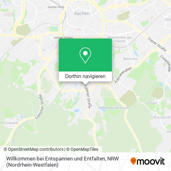 Willkommen bei Entspannen und Entfalten Karte