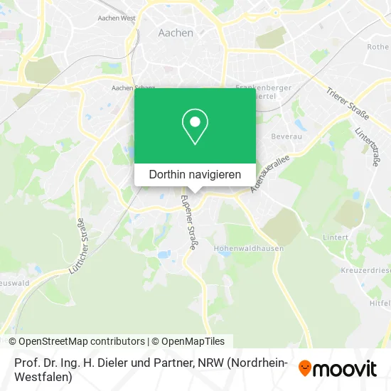 Prof. Dr. Ing. H. Dieler und Partner Karte