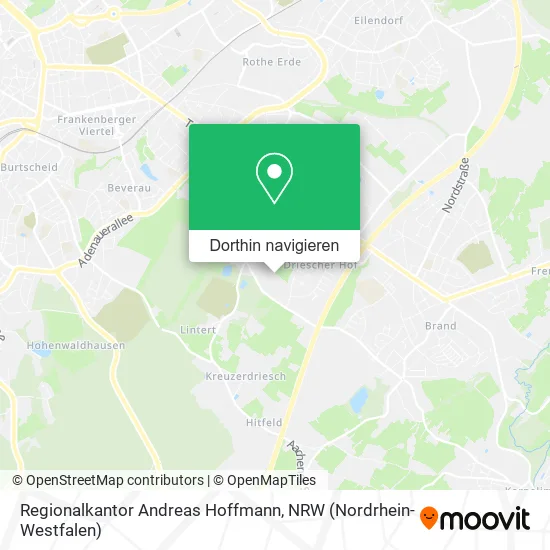 Regionalkantor Andreas Hoffmann Karte