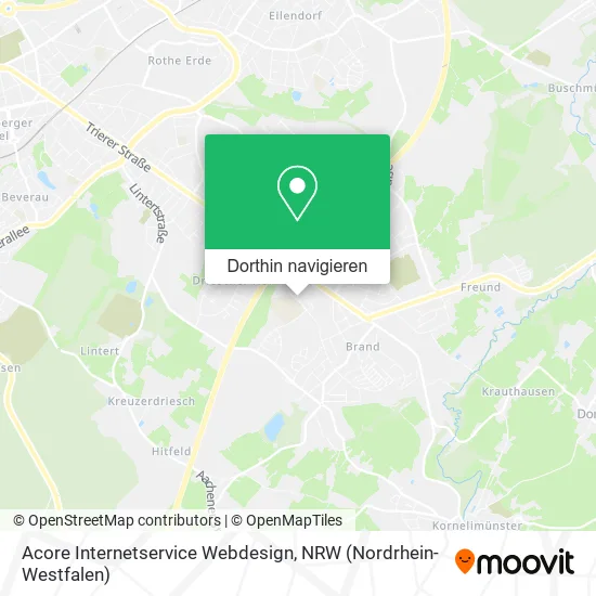 Acore Internetservice Webdesign Karte