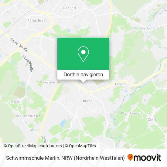 Schwimmschule Merlin Karte