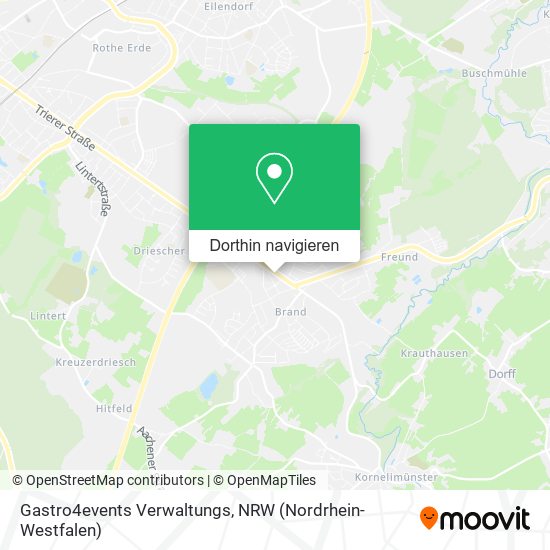 Gastro4events Verwaltungs Karte