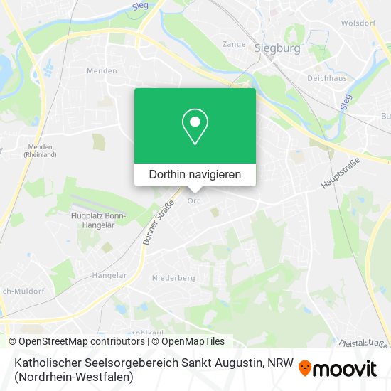Katholischer Seelsorgebereich Sankt Augustin Karte