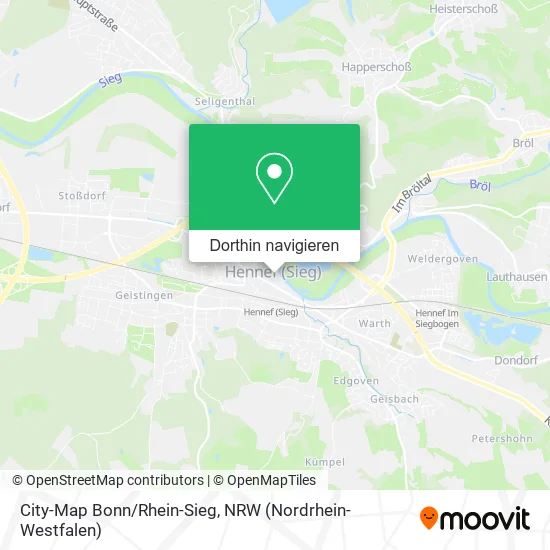 City-Map Bonn/Rhein-Sieg Karte