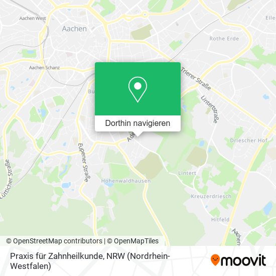 Praxis für Zahnheilkunde Karte