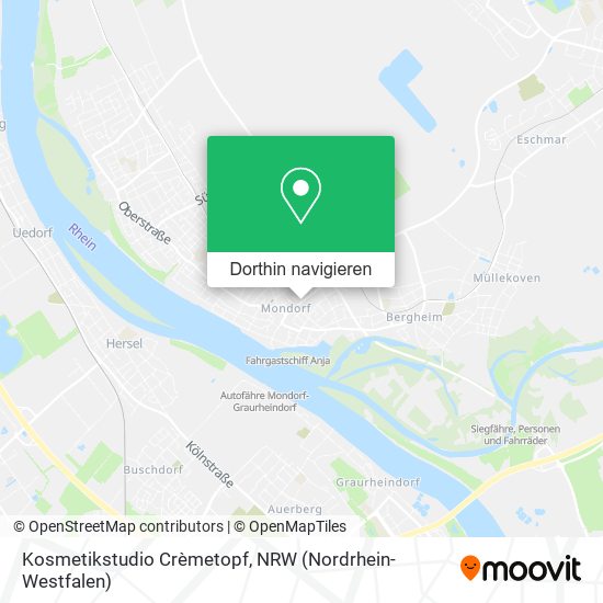 Kosmetikstudio Crèmetopf Karte