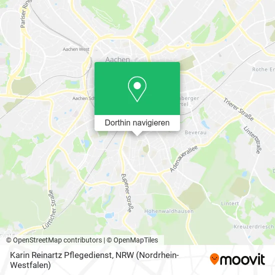 Karin Reinartz Pflegedienst Karte