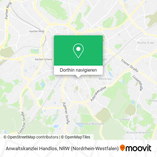 Anwaltskanzlei Handlos Karte