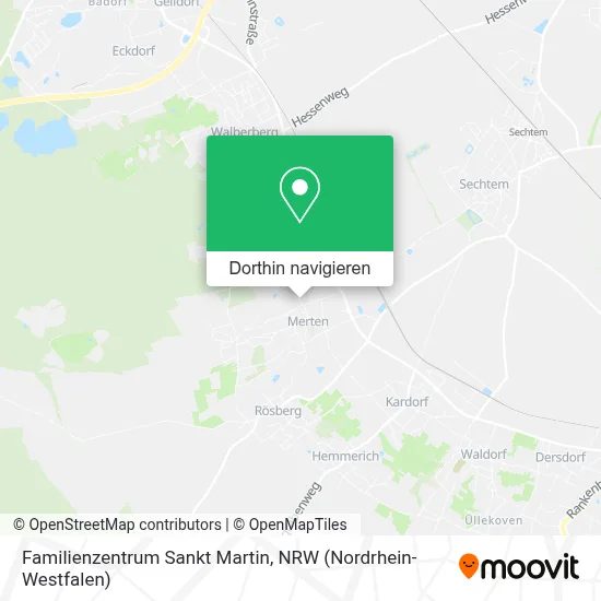 Familienzentrum Sankt Martin Karte