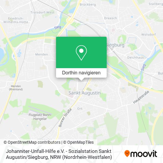 Johanniter-Unfall-Hilfe e.V. - Sozialstation Sankt Augustin / Siegburg Karte