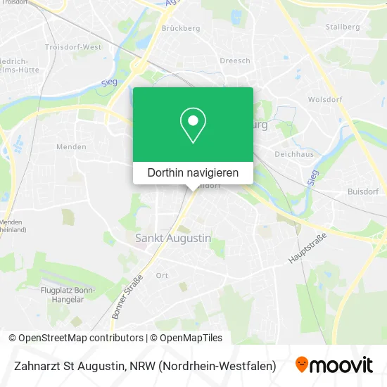 Zahnarzt St Augustin Karte