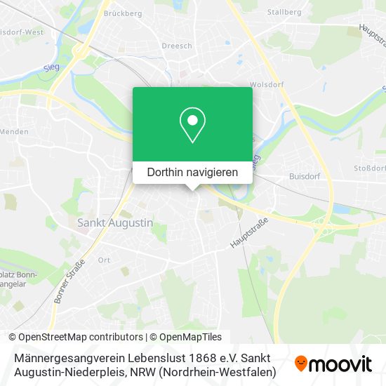 Männergesangverein Lebenslust 1868 e.V. Sankt Augustin-Niederpleis Karte