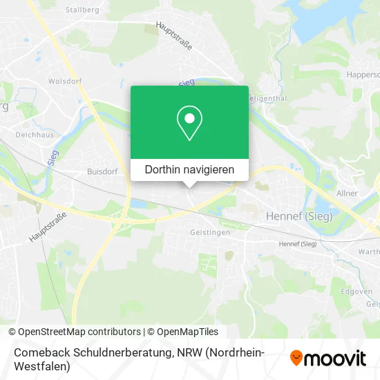 Comeback Schuldnerberatung Karte