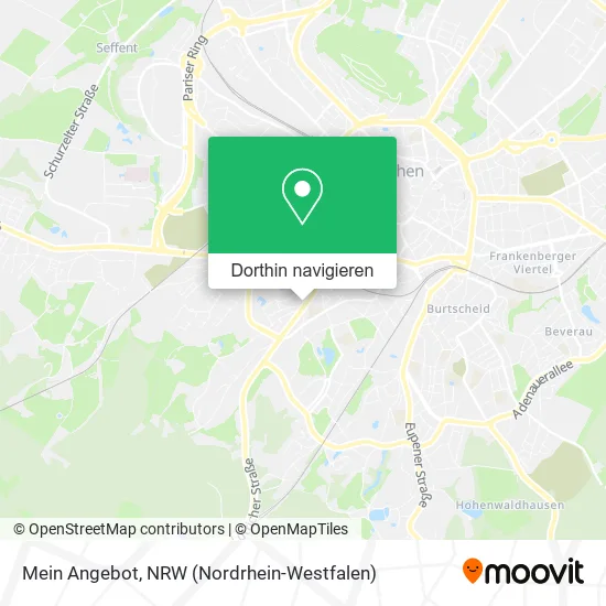 Mein Angebot Karte