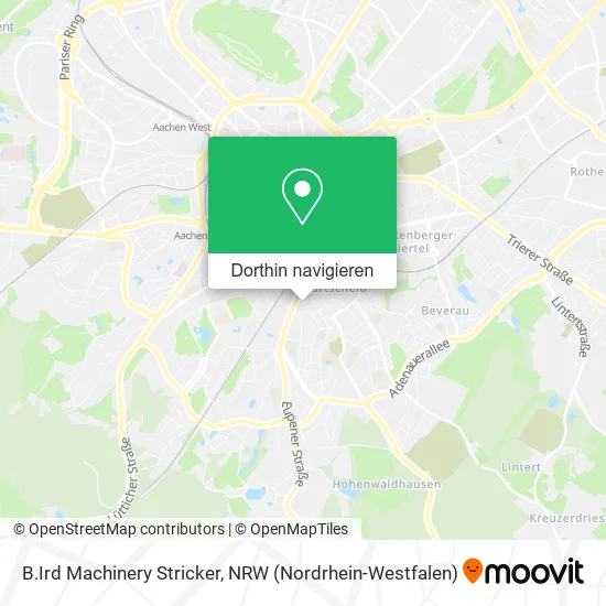 B.Ird Machinery Stricker Karte