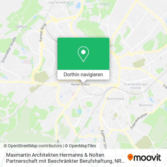 Maxmartin Architekten Hermanns & Nolten Partnerschaft mit Beschränkter Berufshaftung Karte